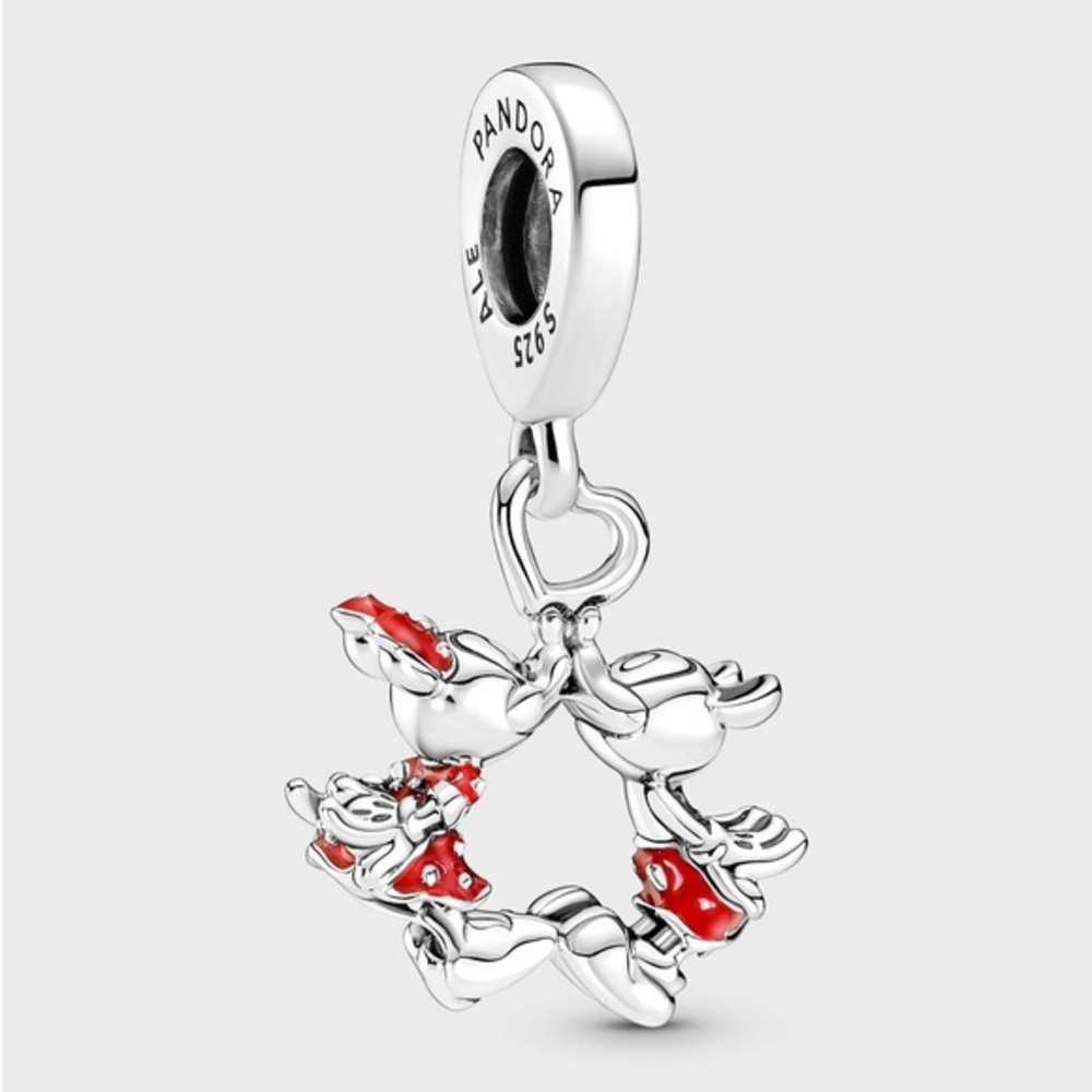 Pandora Silver and Red Charm